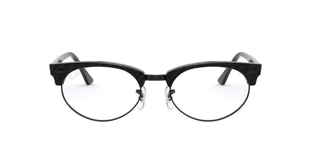 Lentes Ópticos Ray-Ban Clubmaster Oval RX3946V Negro-0