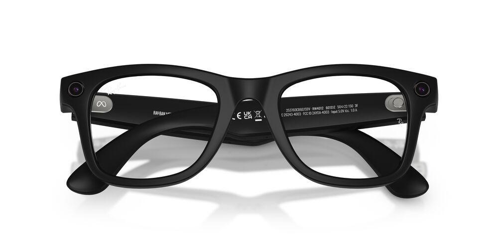 Anteojos con IA Ray-Ban META Wayfarer 0RW4012 Negro Unisex-4