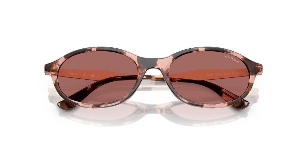 Anteojos De Sol Vogue VO5625S Rose Havana Dark Violet Havana Mujer-4