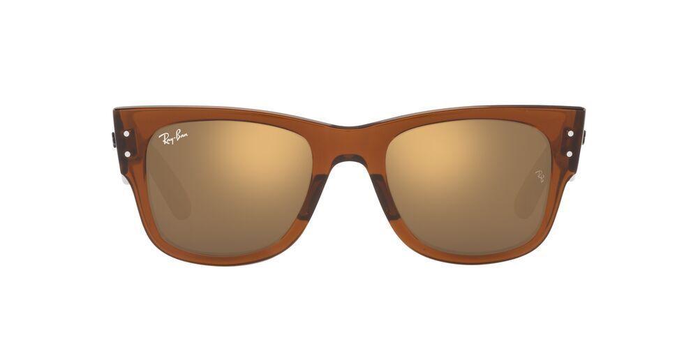 Lentes De Sol Ray-Ban Mega Wayfarer RB0840S Café Unisex-0