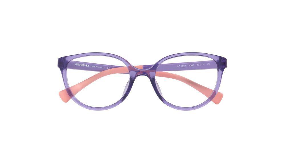 Anteojos Ópticos Miraflex 0MF4034 Translucent Lilac Mujer-4