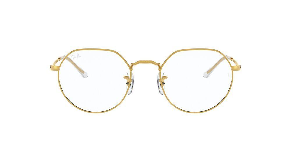 Lentes Ópticos Ray-Ban RX6465 Dorado Unisex-0