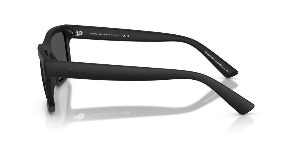 Anteojos De Sol Armani Exchange AX4165S Matte Black Dark Grey Negro Hombre-2