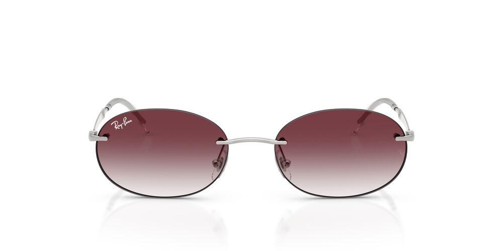 Anteojos De Sol Ray-Ban RB3767 Silver Clear Gradient Dark Violet Plateado Unisex-0