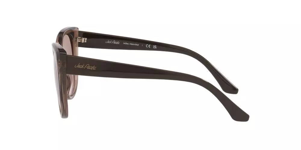 Anteojos De Sol Jack Pacific 0JK1047U Translucent Caramel Pink Gradient Brown Mujer-2