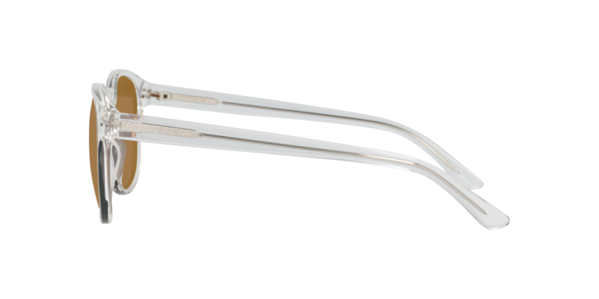 Anteojos De Sol Seen NE6077 Transparent Crystal Clear Brown Mirror Gold Trasparente Hombre-2