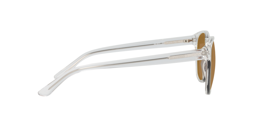 Anteojos De Sol Seen NE6077 Transparent Crystal Clear Brown Mirror Gold Trasparente Hombre-5