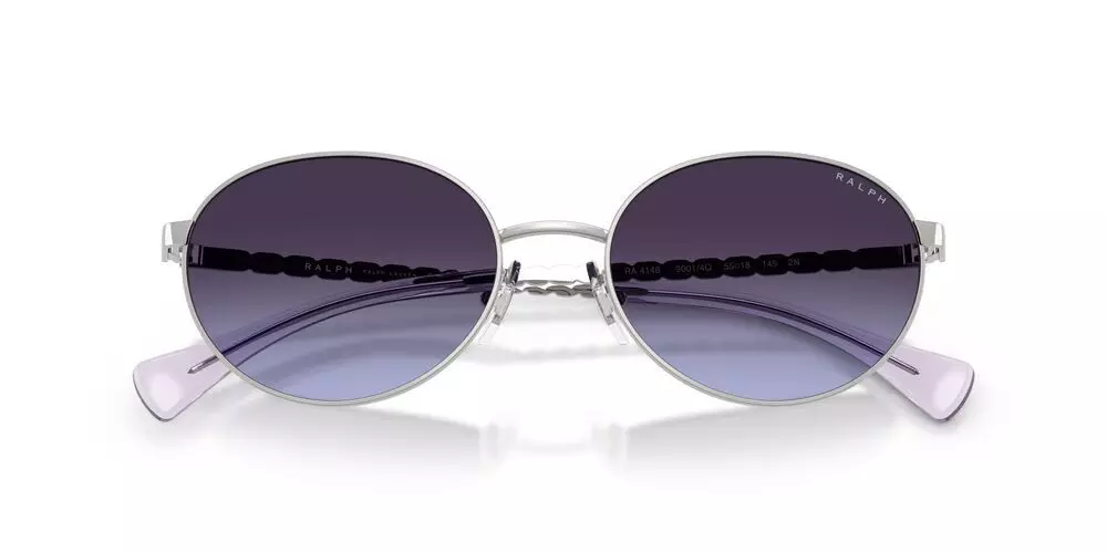 Anteojos De Sol Ralph 0RA4148 Shiny Silver Gradient Blu Mujer-4