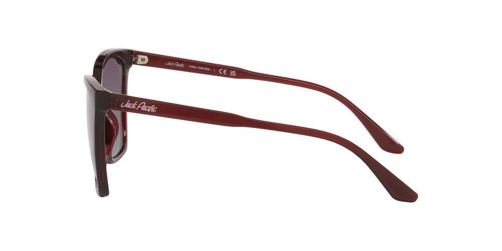 Anteojos De Sol Jack Pacific 0JK1046U Translucent Dark Red Light Grey Gradient Dark Grey Mujer-2