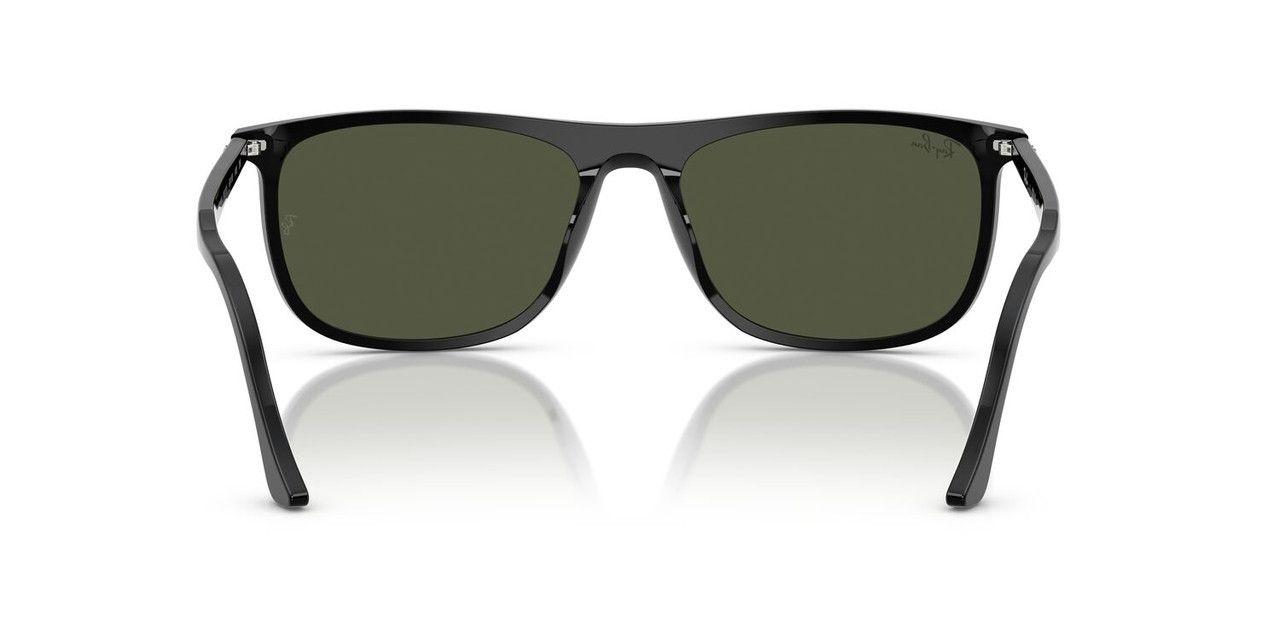 Anteojos De Sol Ray-Ban RB2216 Black Green Negro Unisex-2