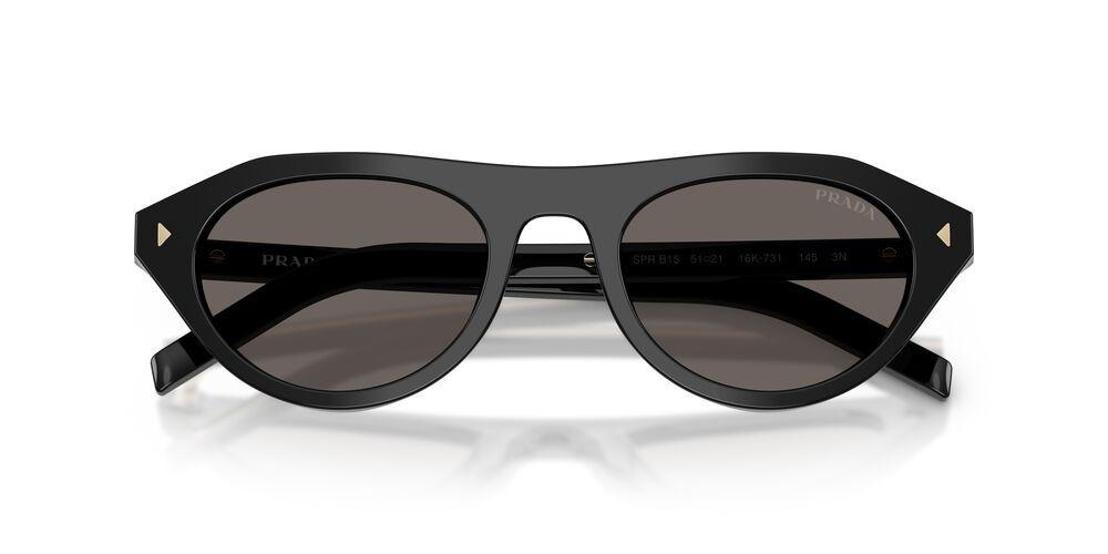 Lentes De Sol Prada Black Dark Grey PR B15S Negro Mujer-4
