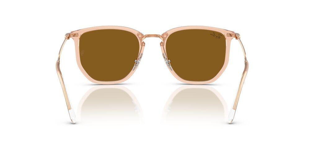 Anteojos De Sol Ray-Ban RB4451 Transparent Beige Brown Café Unisex-3