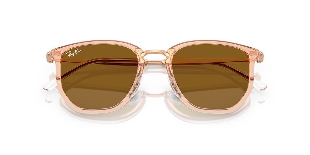 Anteojos De Sol Ray-Ban RB4451 Transparent Beige Brown Café Unisex-4