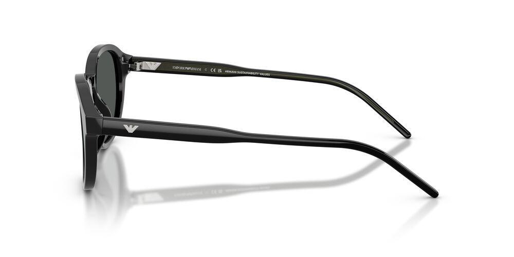 Lentes De Sol Emporio Armani Shiny Black Dark Grey EA4247U Negro Hombre-2