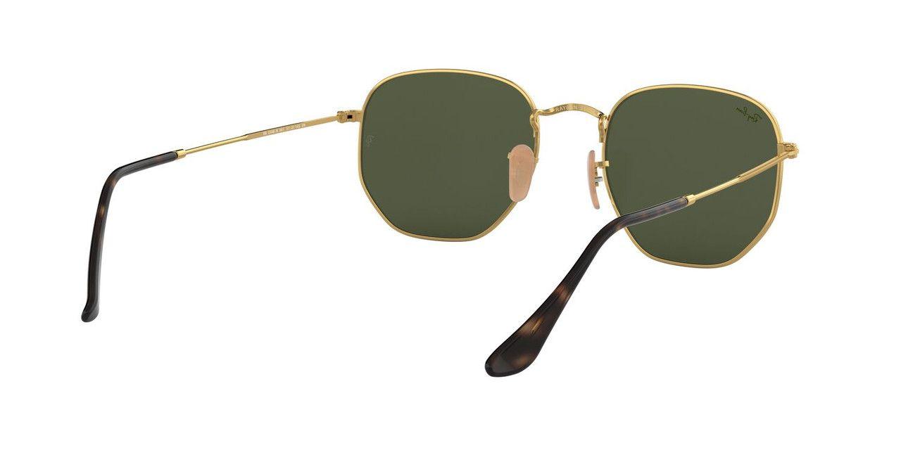 Lentes De Sol Ray-Ban RB3548N Hexagonal Dorado Unisex-6