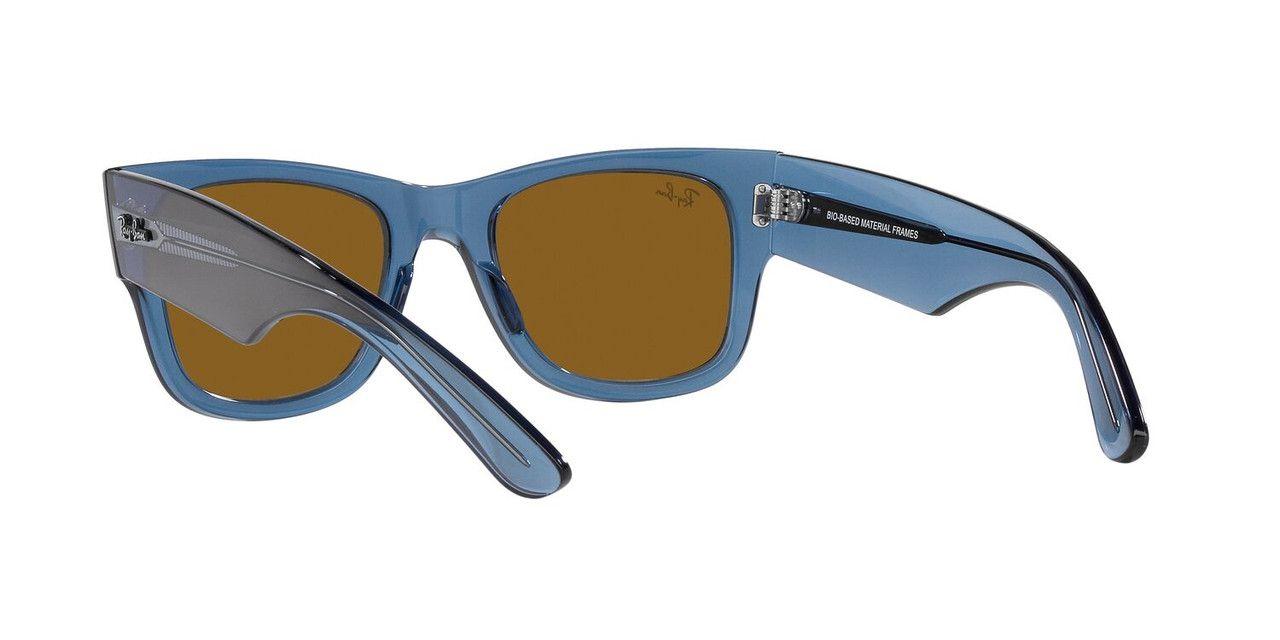 Lentes De Sol Ray-Ban 0RB0840S Mega Wayfarer Azul Unisex-3