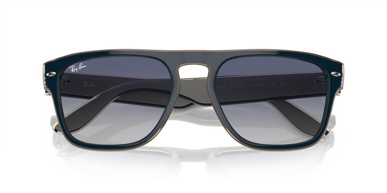 Lentes De Sol Ray-Ban 0RB4407  Gris Unisex-4