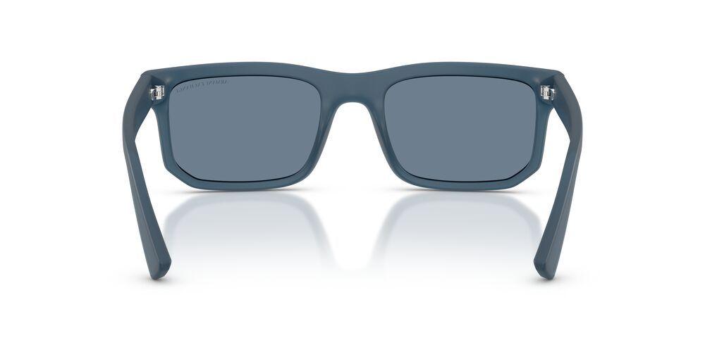 Anteojos De Sol Armani Exchange AX4165S Matte Frosted Blue Dark Blue Polar Azul Hombre-3