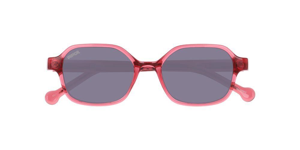 Anteojos De Sol Unofficial Junior 0UJ6046 Transparent Raspberry Pink Grey Unisex-4