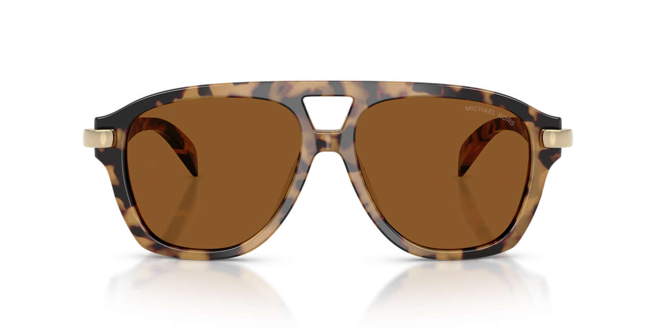 Anteojos De Sol Michael Kors Grenada Vintage Tortoise Amber Mono 0MK2277U Gris Mujer-0