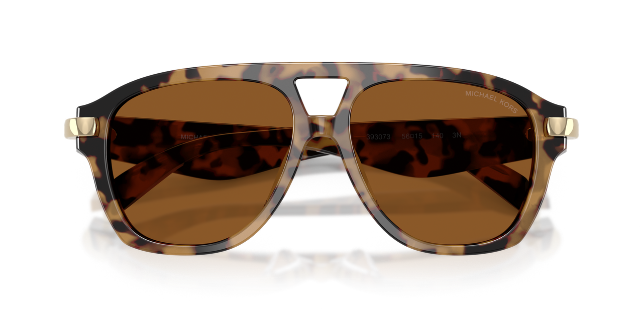 Anteojos De Sol Michael Kors Grenada Vintage Tortoise Amber Mono 0MK2277U Gris Mujer-4