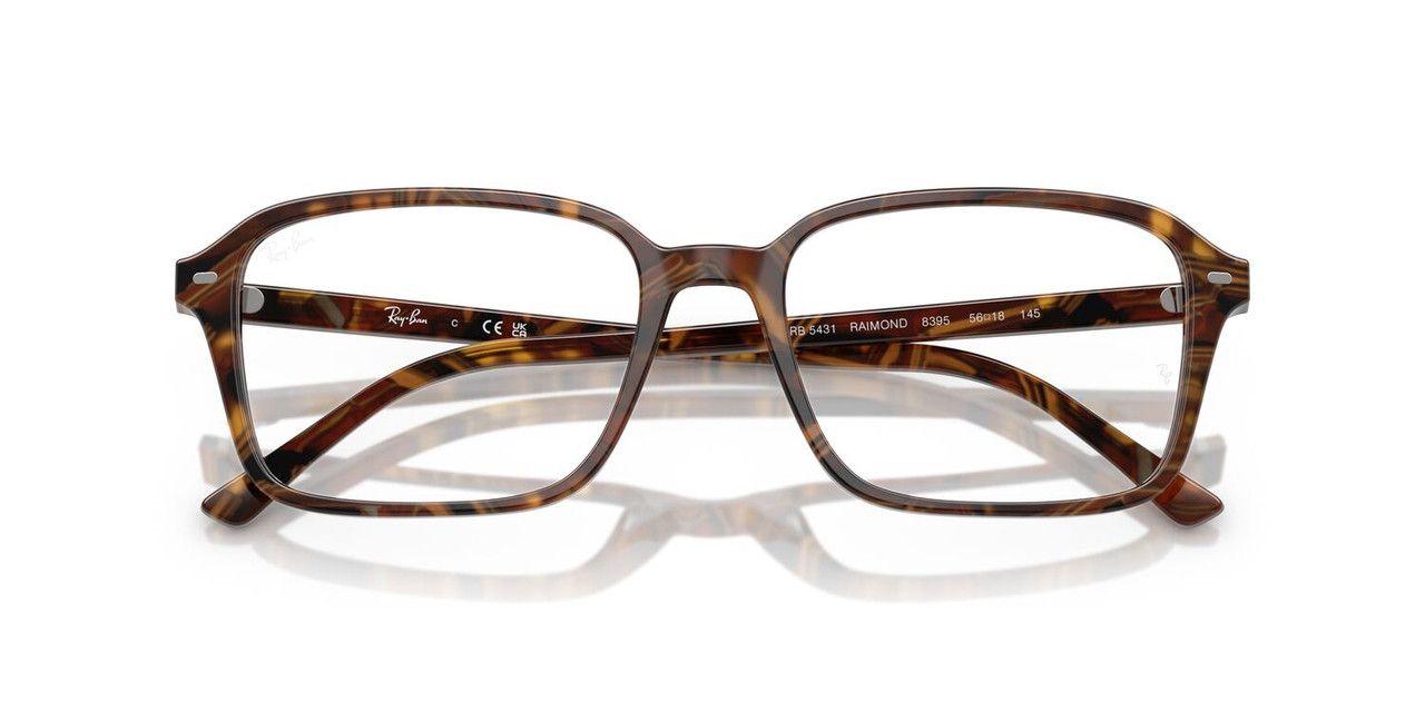 Lentes Ópticos Ray-Ban RX5431 Raimond Café Unisex-4