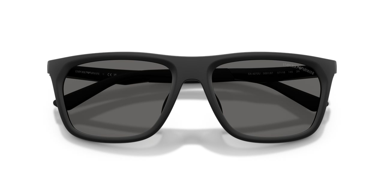 Anteojos De Sol Emporio Armani 0EA4272U Matte Black Dark Grey Hombre-4