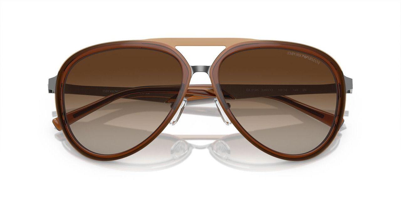 Lentes De Sol Emporio Armani 0EA2145  Café Hombre-4