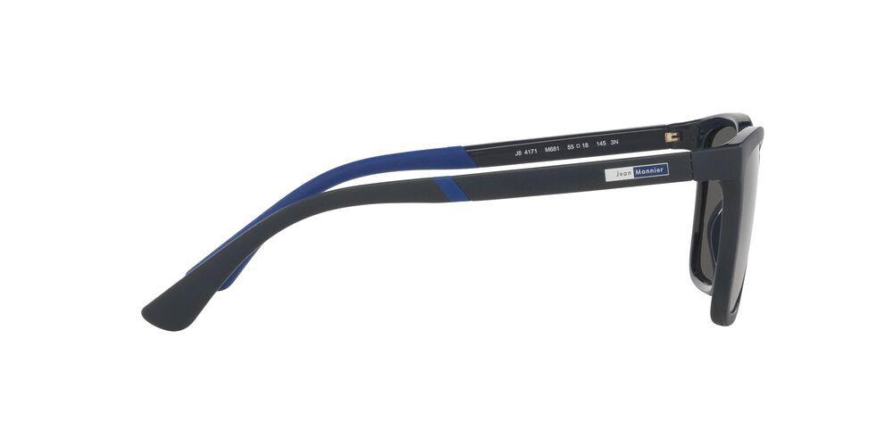 Anteojos De Sol Jean Monnier Matte Blue Full Dark Grey 0J84171 Azul Hombre-4