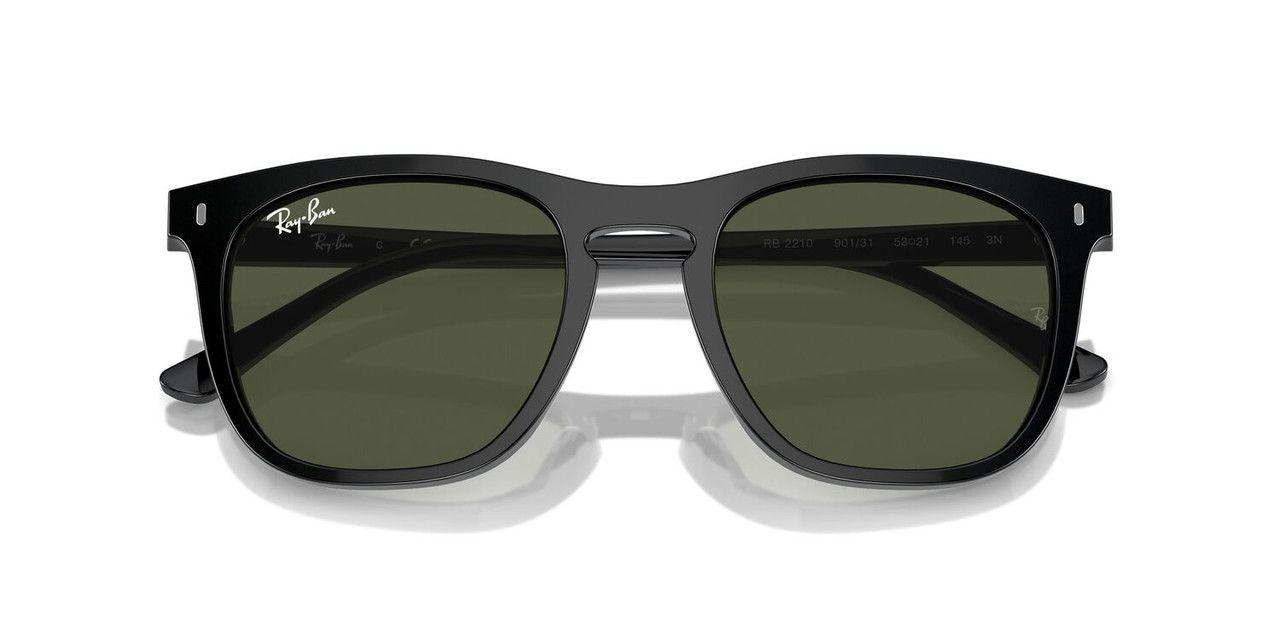 Anteojos De Sol Ray-Ban RB2210  Negro Unisex-2