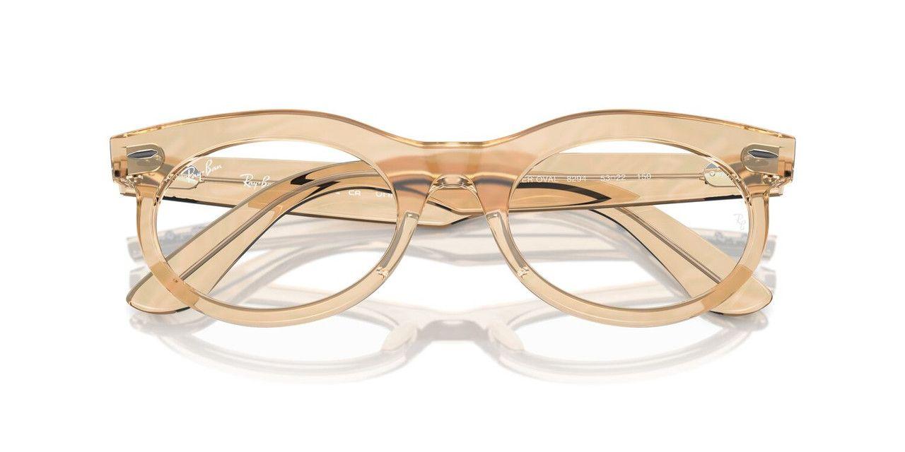 Anteojos Ópticos Ray-Ban RX2242V Wayfarer Oval Café Unisex-4