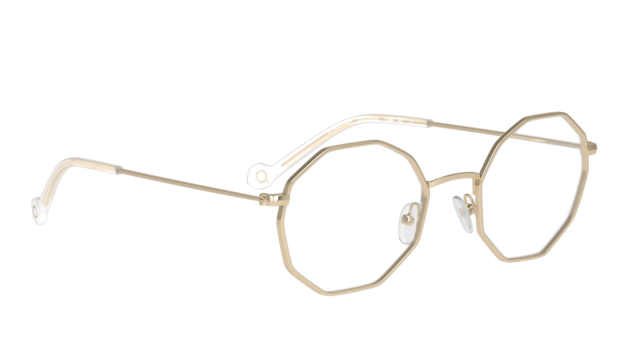 Anteojos Ópticos Unofficial UO1010 Unof0076 Dorado Mujer-2