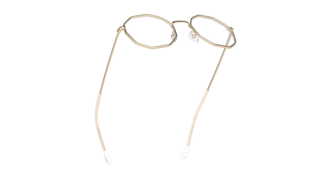 Anteojos Ópticos Unofficial UO1010 Unof0076 Dorado Mujer-4