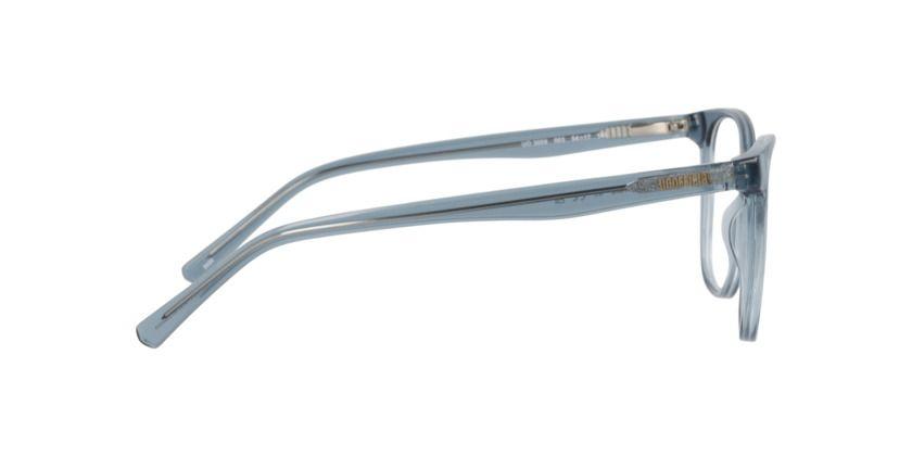 Anteojos Ópticos Unofficial UO3059 Transparent Dark Teal Azul Mujer-3