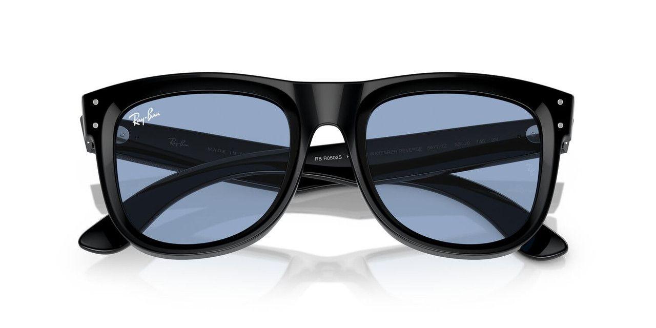 Lentes De Sol Ray-Ban RBR0502S Wayfarer Reverse Negro Unisex-4