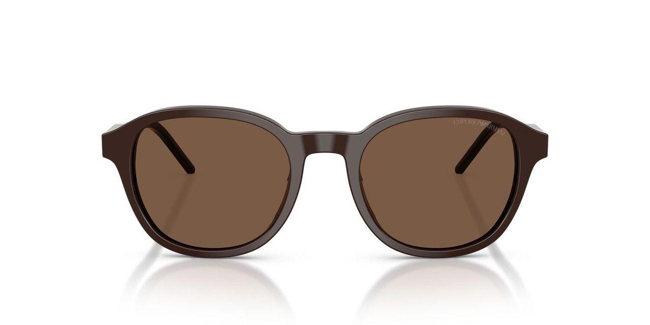Lentes De Sol Emporio Armani Shiny Brown Brown EA4247U Café Hombre-0