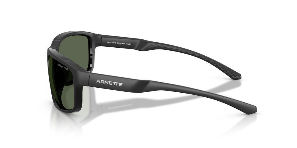 Anteojos De Sol Arnette 0AN4373 Matte Recycled Black Dark Green Hombre-2