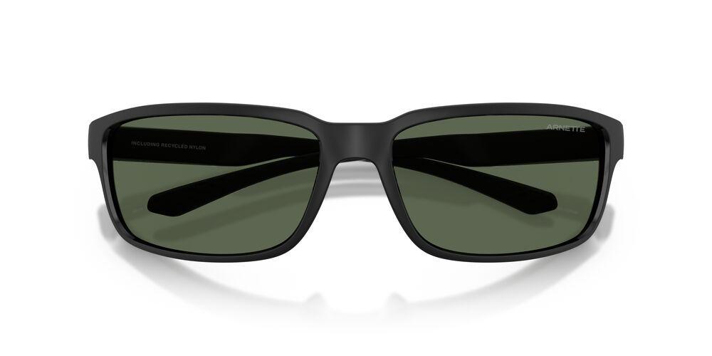 Anteojos De Sol Arnette 0AN4373 Matte Recycled Black Dark Green Hombre-4