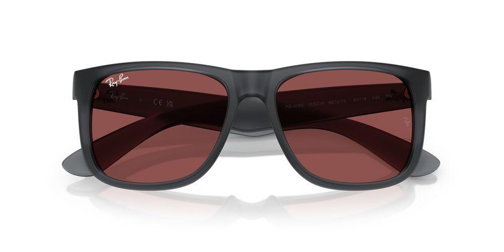 Anteojos De Sol Ray-Ban 0RB4165 Justin Opal Grey Dark Violet Hombre-4
