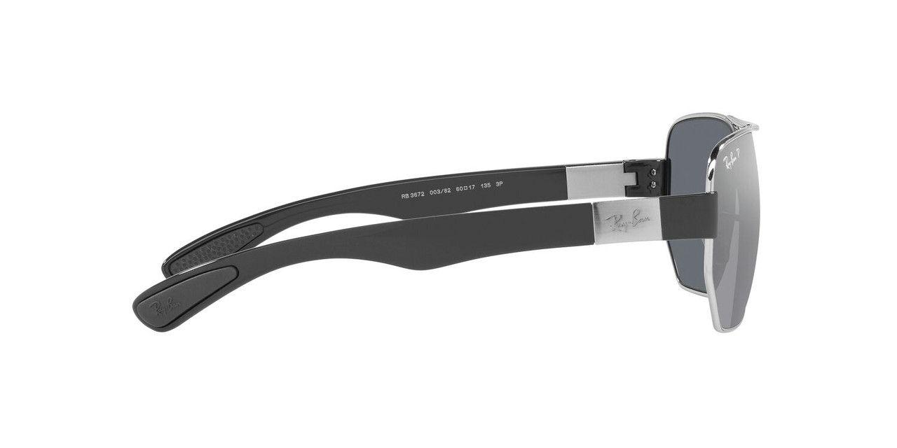 Lentes De Sol Ray-Ban  RB3672 Plateado Unisex-5