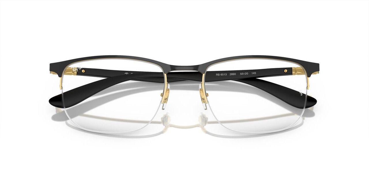 Lentes Ópticos Ray-Ban 0RX6513  Negro Unisex-4
