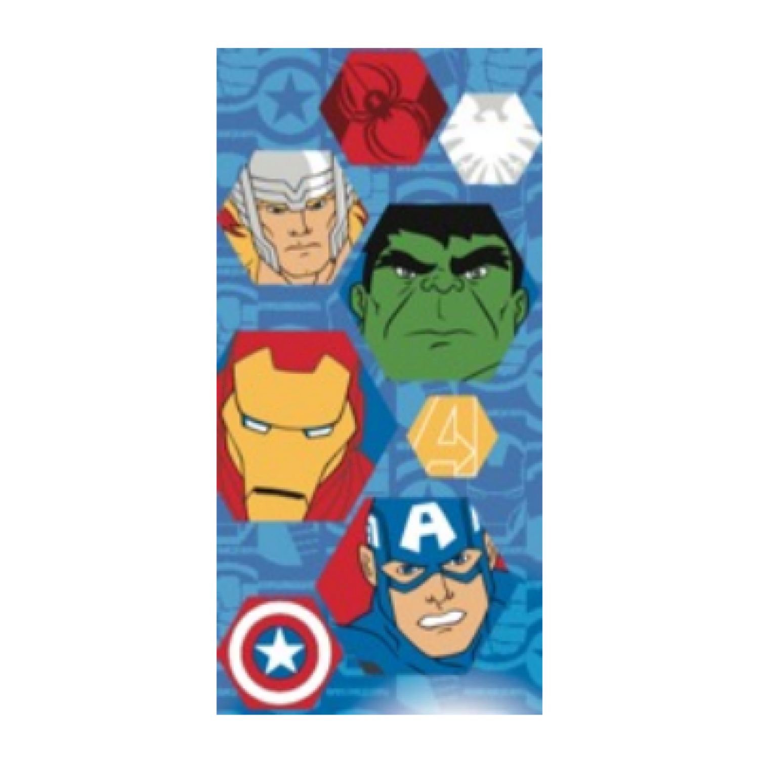 Toalla De Playa C/Bolso MF Avengers Simbolo 70x140 Mashini-0