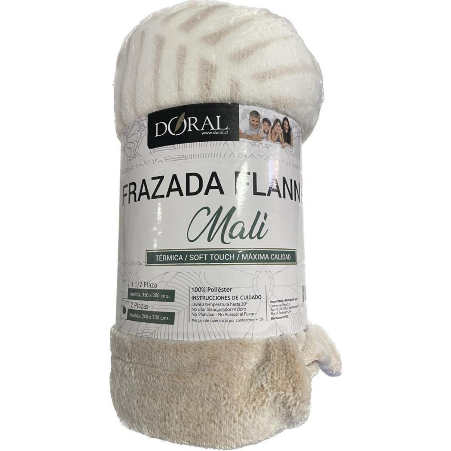 Frazadas Doral Flannel Mali Embossed 2 Plazas-2