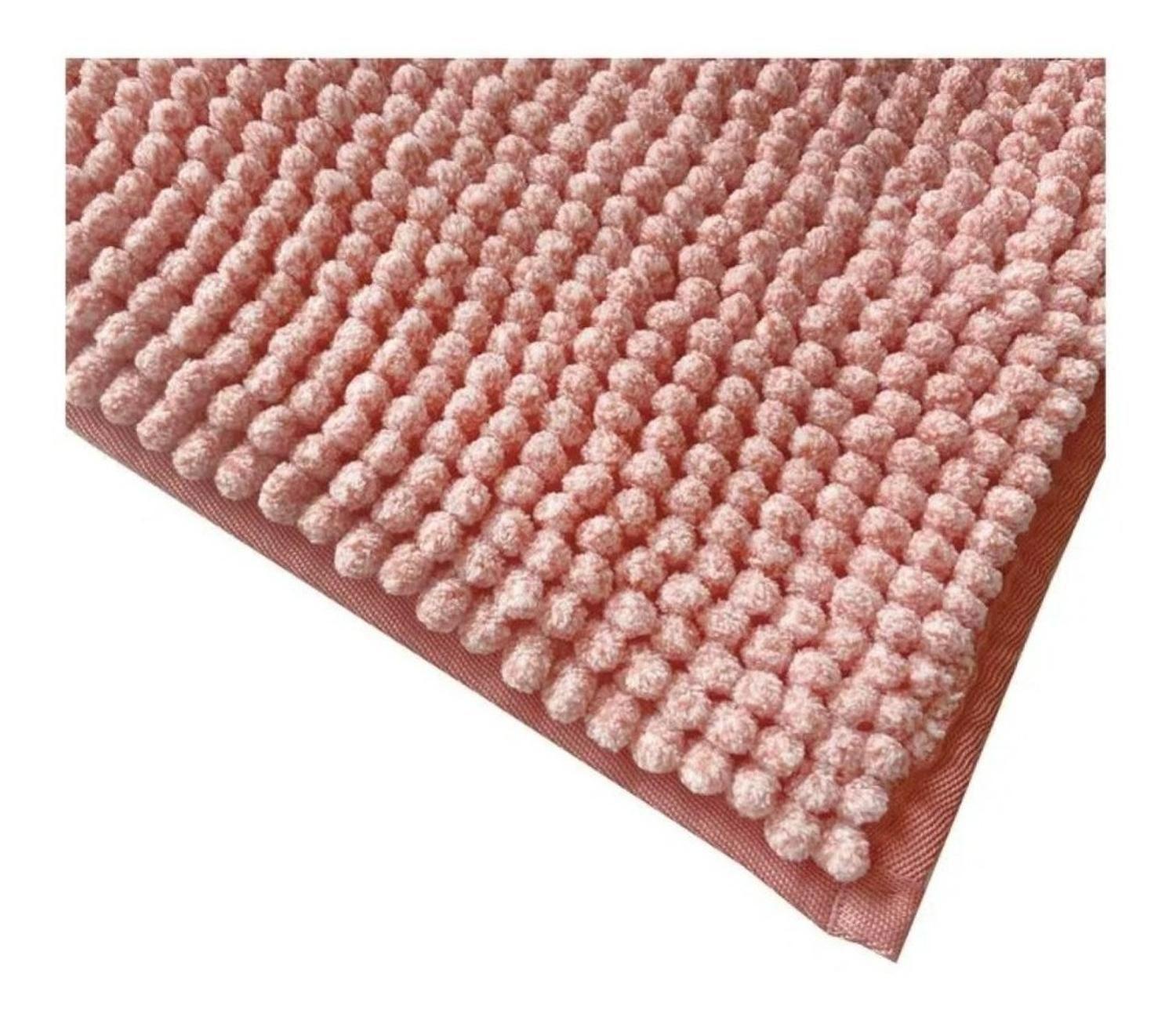 Piso De Baño Marbella Shaggy 40 X 60 Cms Doral 60x40 rosa-2