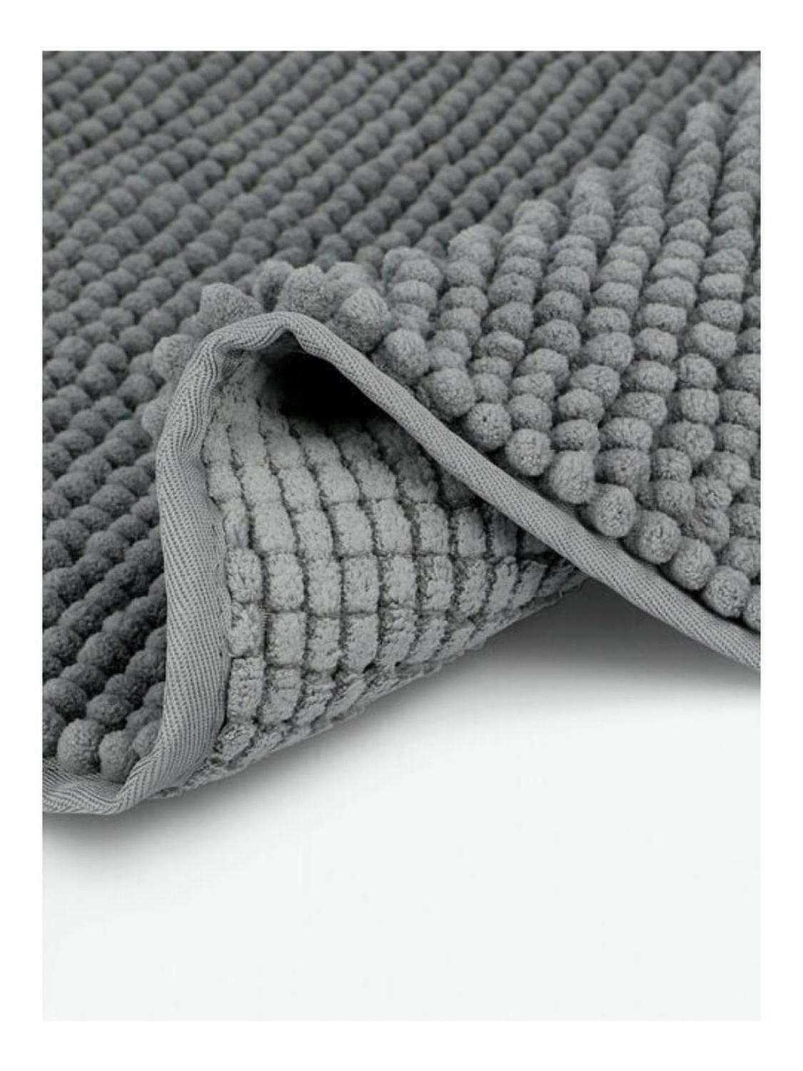Piso De Baño Marbella Shaggy 40 X 60 Cms Doral 60x40 gris-2