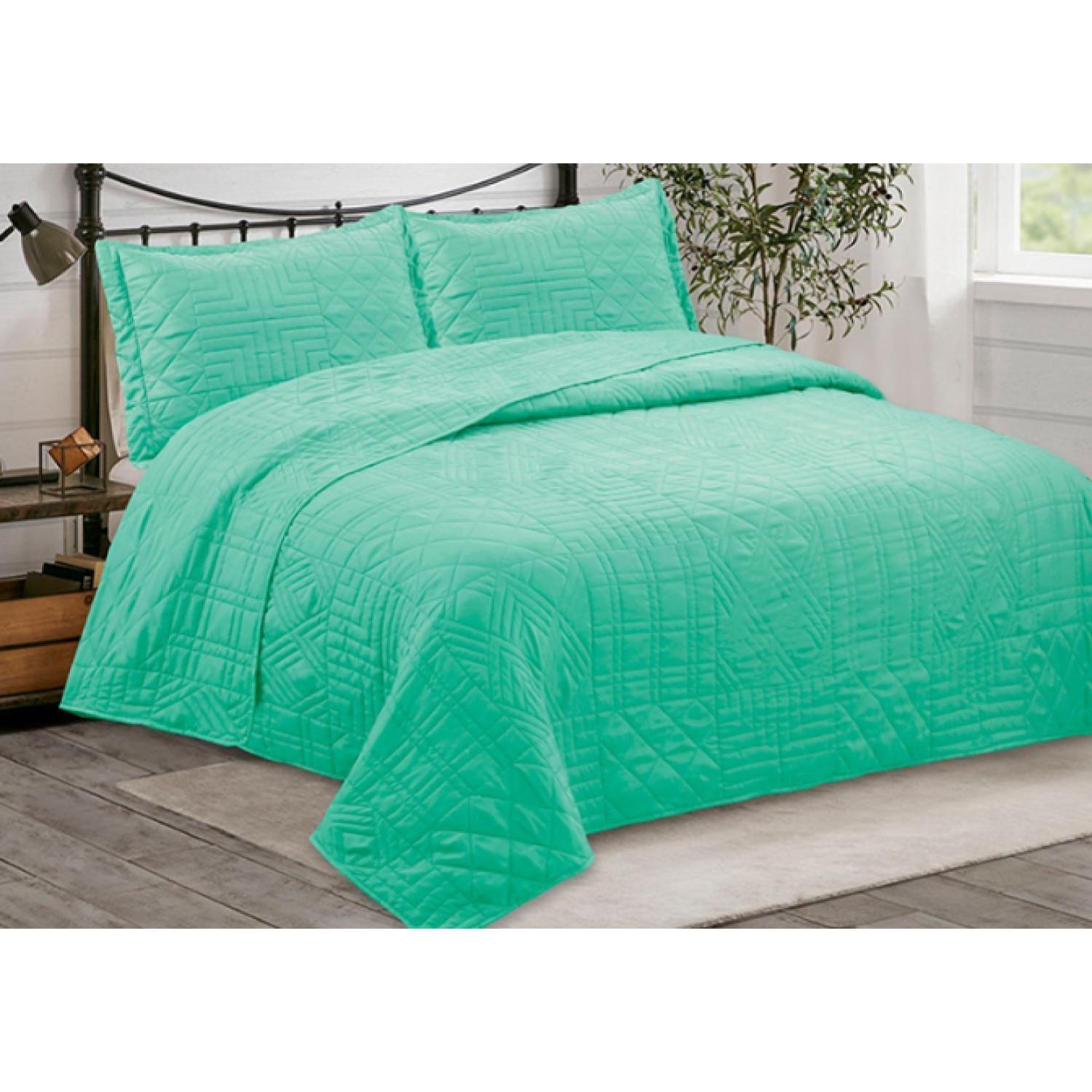 Cubrecama Quillt Doral Bordado Elegance C/n Fundas 2.5 Plaza-5