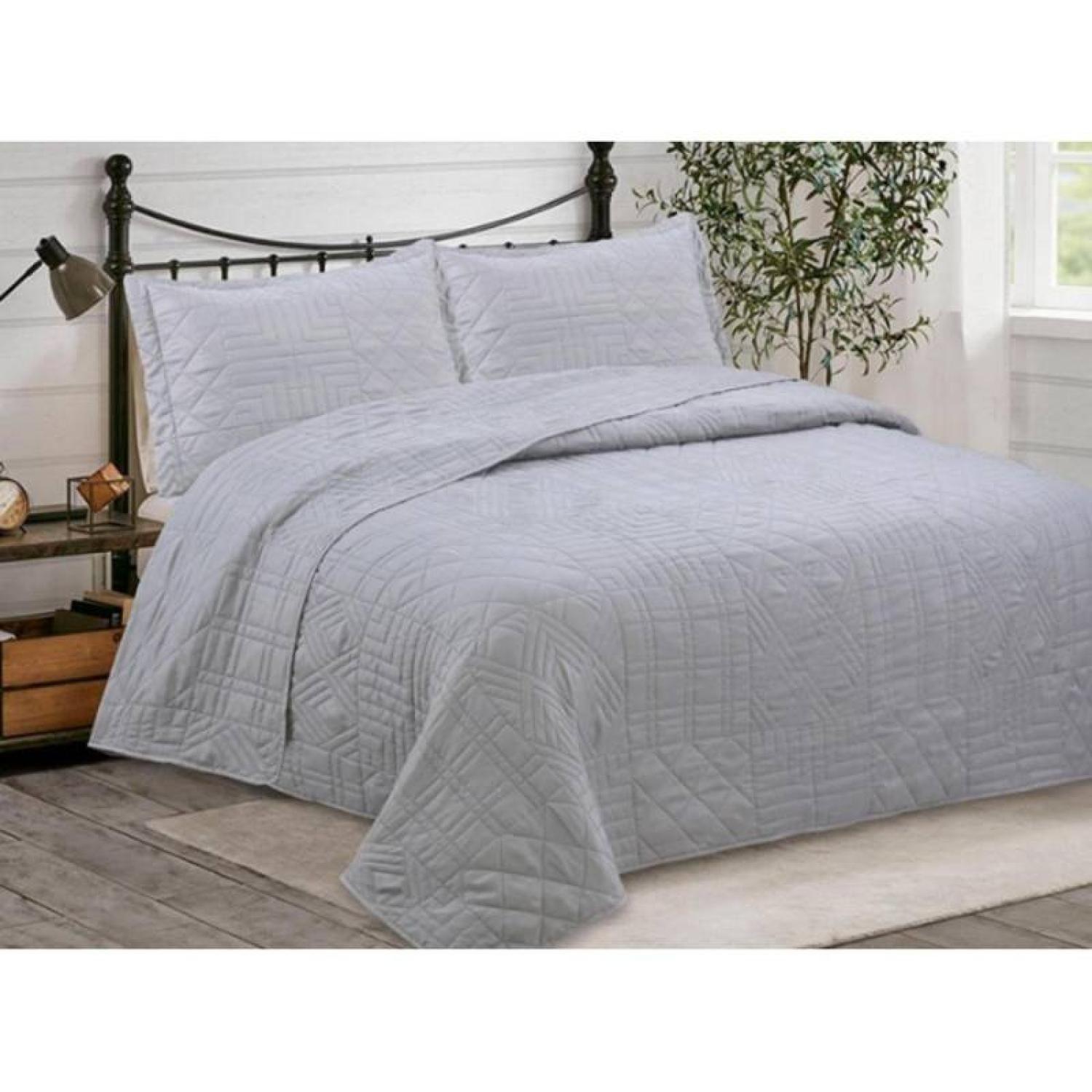 Cubrecama Quillt Doral Bordado Elegance C/n Fundas 2.5 Plaza-3
