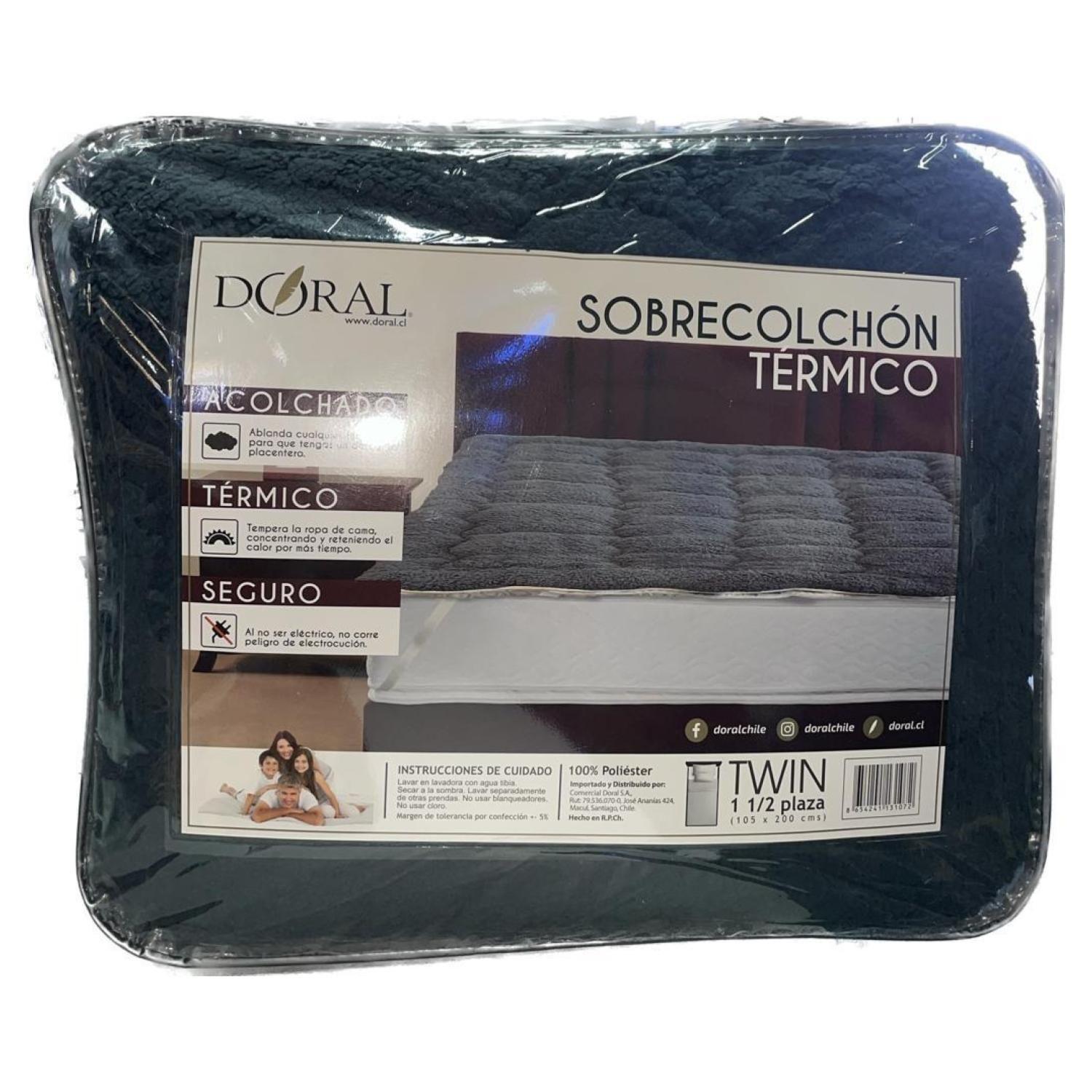 Cubrecolchón Sherpa Térmico 1.5 Plaza Doral-3