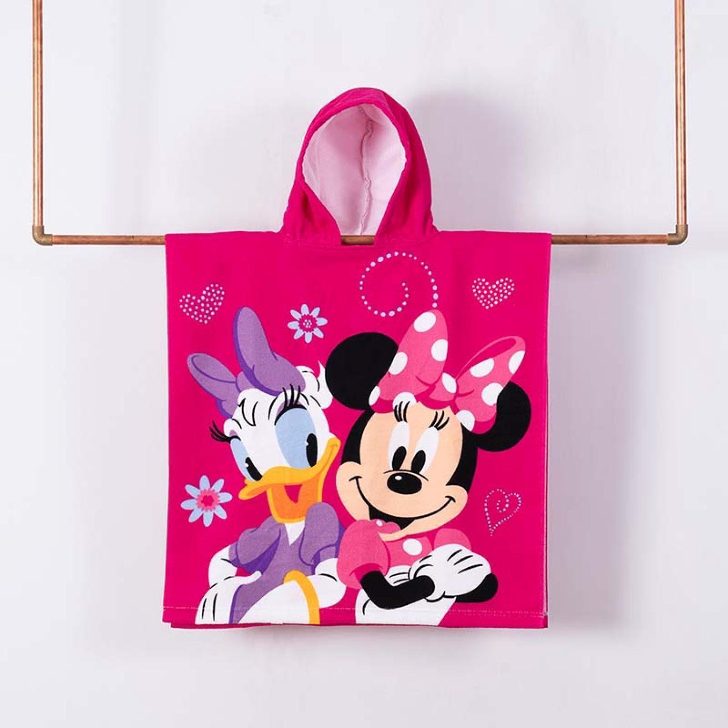Toalla Playa Capucha Minnie Helpers 60x120 Mashini-0