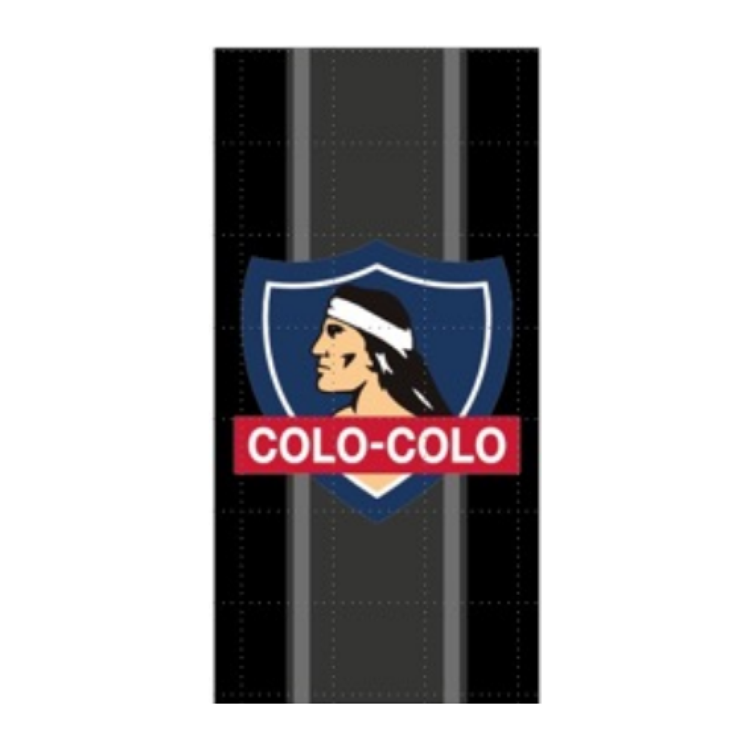 Toalla de Playa C/Bolso MF Colo-Colo Listada 70x140 Mashini-0